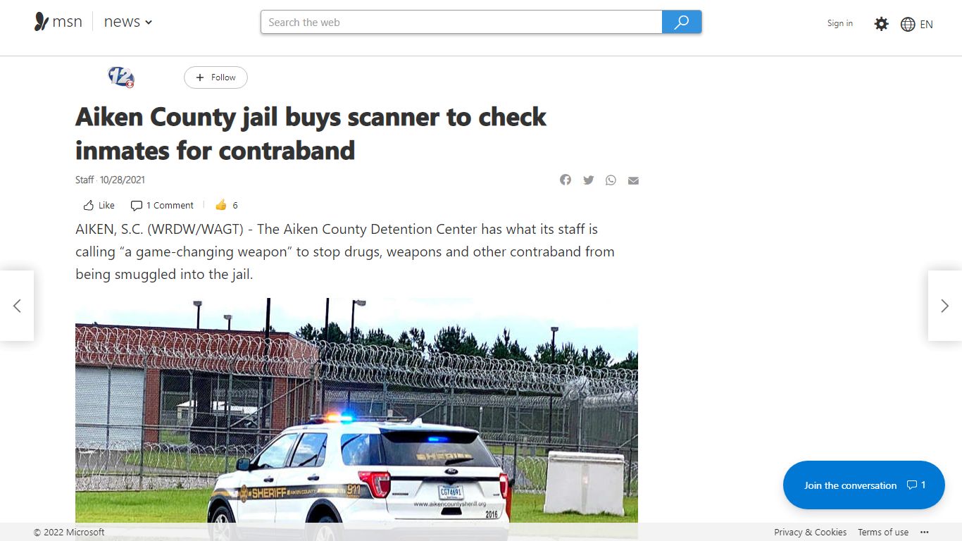 Aiken County jail buys scanner to check inmates for contraband